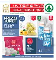 Potrebbe essere un'immagine raffigurante ‎il seguente testo "‎이형 家 INSEGNA TALIA 2日ー324 जय 2-2N INTERSPAR EUROSPAR Il valore della scelta Dasparsielia.t 2.00 € KG. 2 PROOOTTO PREZZI N DA0,50€ O, ,50€ DA A3,00 Mele Golden ه cat.ll -65/70 2 PEZZI origine Italia e/kg DESPAR Risparmia con Gusto: Prezzi mai visti! Scegli nostri prodotti FATTAIN SICILIA Latt DESPARO PARZIALME SCREMA Lacm酒 Latte PARZIALMENTE SCREMATO คาวหกล ScEali GusTo L Trovi Solo da Noi MOZZARELLA SOLO LATTE ITALIANO 4X 90 Brammi 2.00 € Mozzarella SCEGLI GUSTO 5.56 t/kg Latte parzialmente scremato DESPAR € .50 D./5trt Offerte valide dal 12.04 al 21.04.2024‎"‎